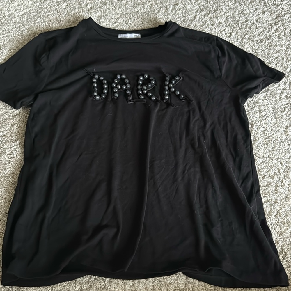 Zara limited edition dark tee. Size M.